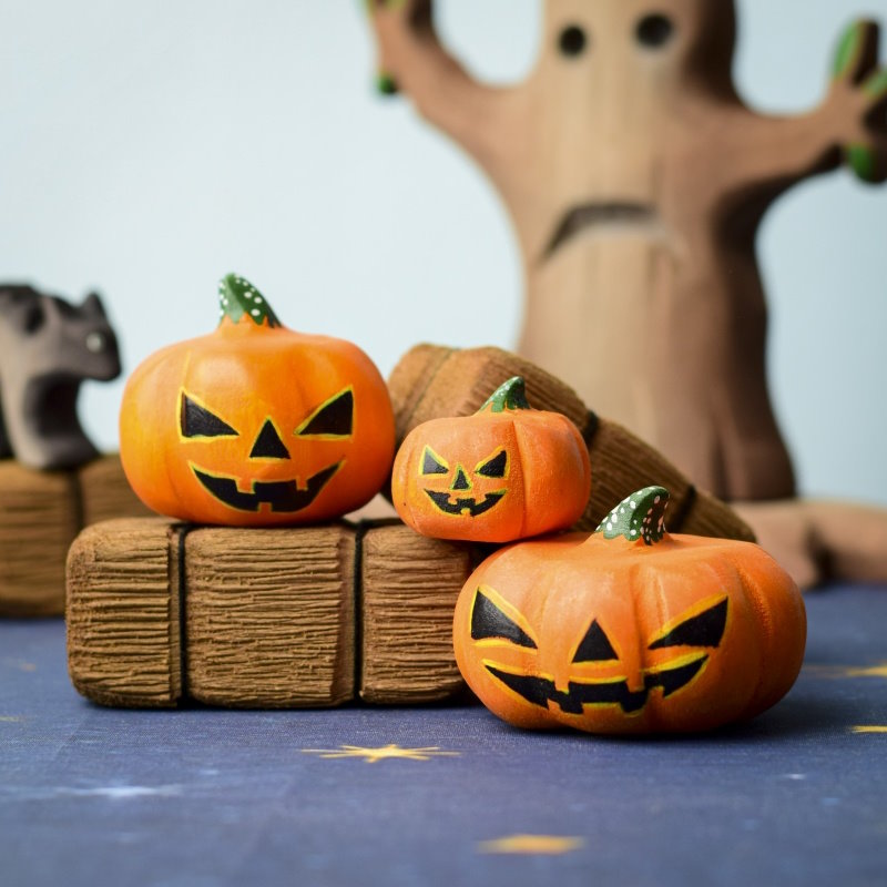 Bumbu Toys | Halloween Pumpkins Set of 3 at Milk Tooth Australia