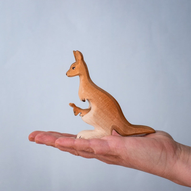 Bumbu Toys Kangaroo Mama and Joey at Milk Tooth Australia