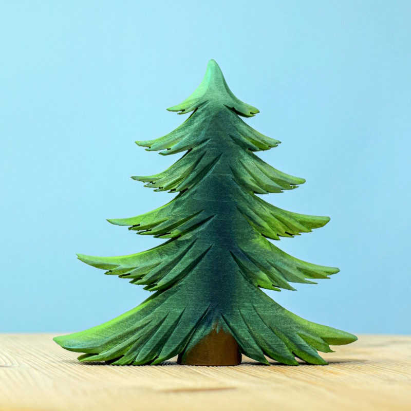 Bumbu Toys Large Fir Tree wooden toy at Milk Tooth Australia