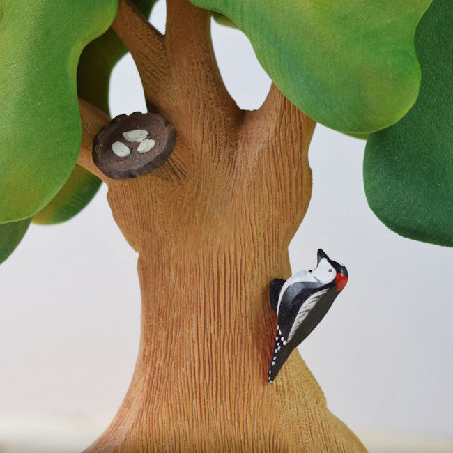 Bumbu Toys | Large Summer Oak Tree with Woodpecker & Nest at Milk Tooth