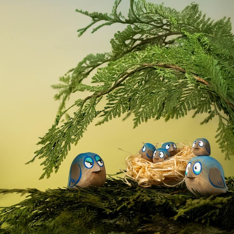 Bumbu Toys | Love Chirps Birds Large Set of 2