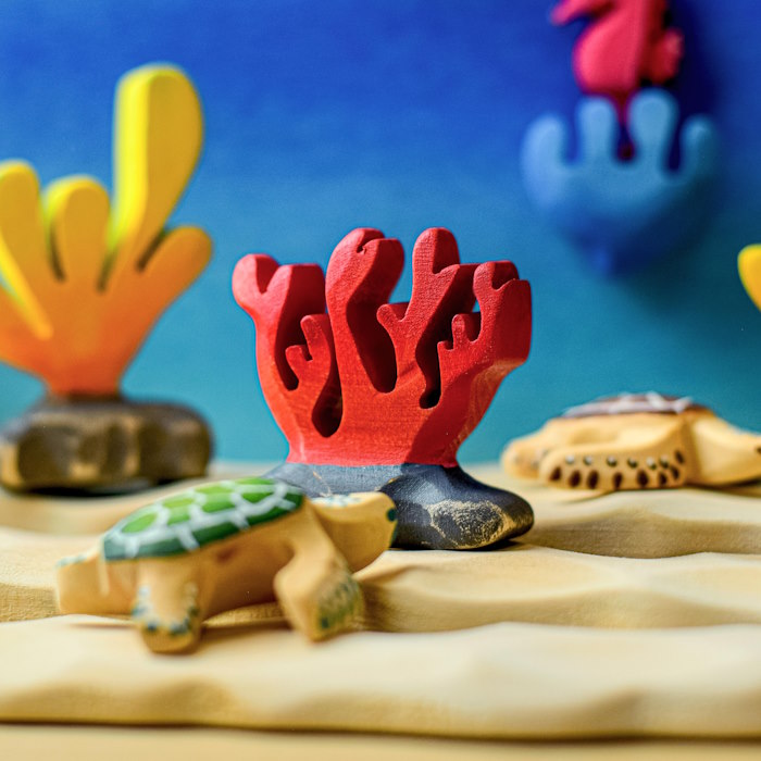 Bumbu Toys | Red Coral at Milk Tooth Australia