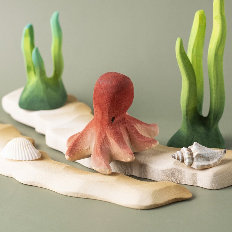 Bumbu Toys Octopus wooden toy at Milk Tooth Australia