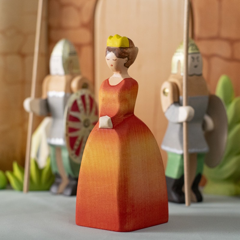 Bumbu Toys Princess wooden toy figurine at Milk Tooth Australia