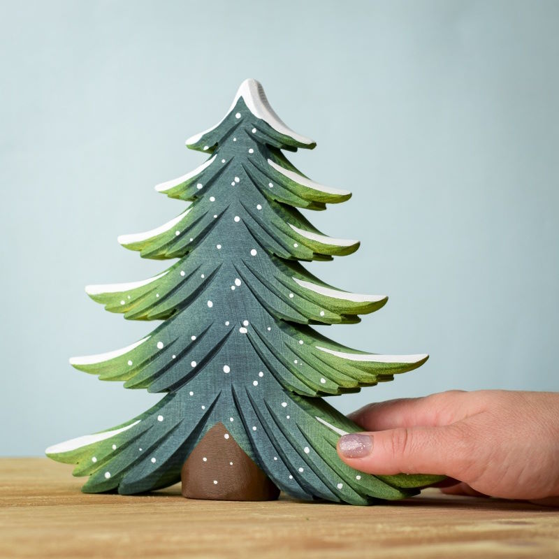 Bumbu Toys | Snowy Fir Tree Set at Milk Tooth Australia