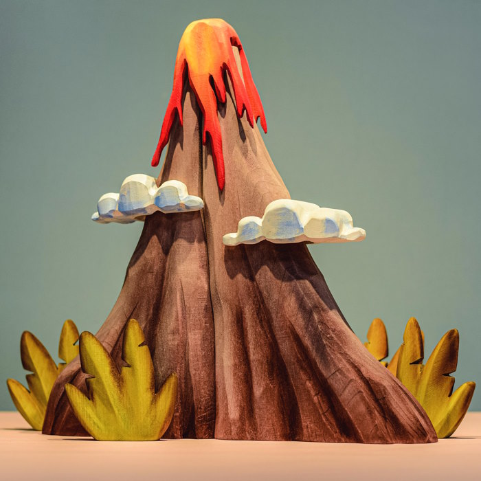 Bumbu Toys | Volcano with Lava &amp; Clouds PRE-ORDER at Milk Tooth