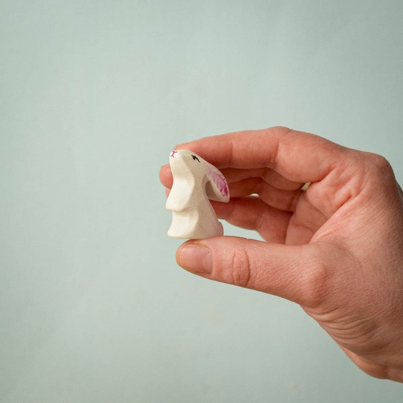 Bumbu Toys | White Baby Rabbit Curious at Milk Tooth Australia