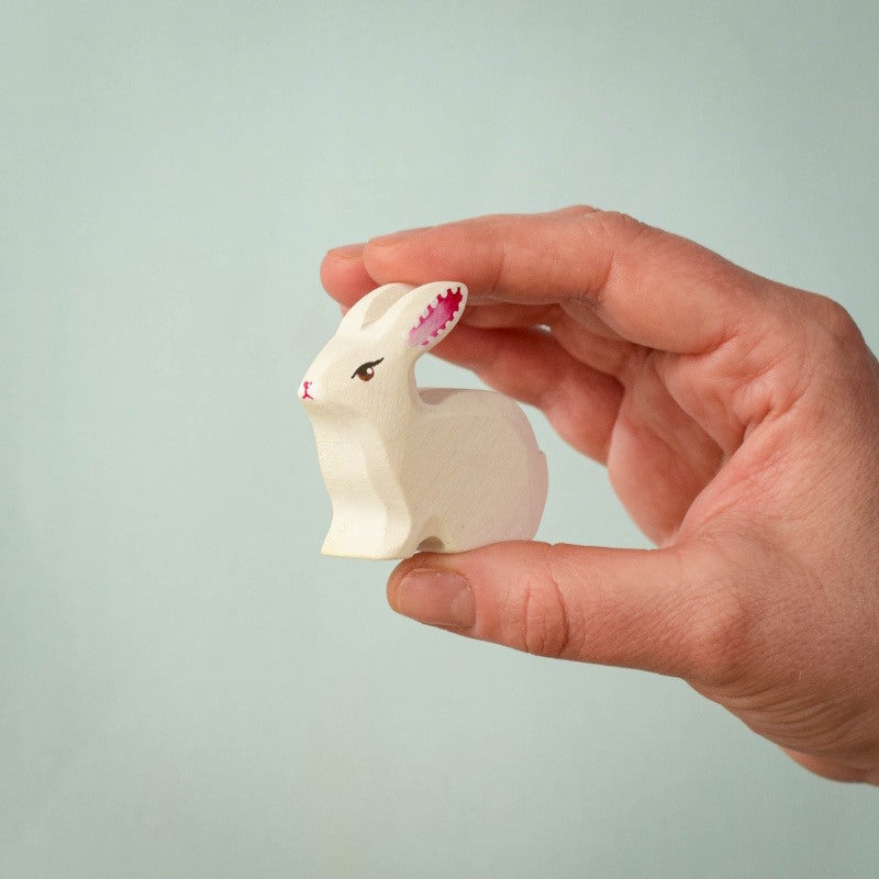 Bumbu Toys | White Rabbit Sitting at Milk Tooth Australia