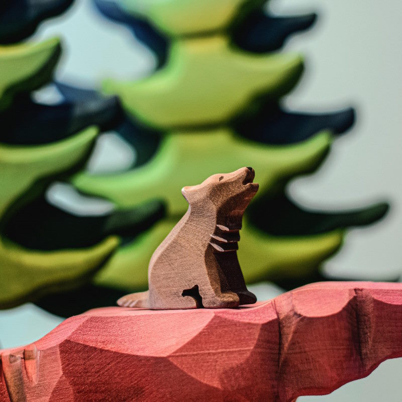 Bumbu Toys | Wolf Cub Sitting at Milk Tooth Australia