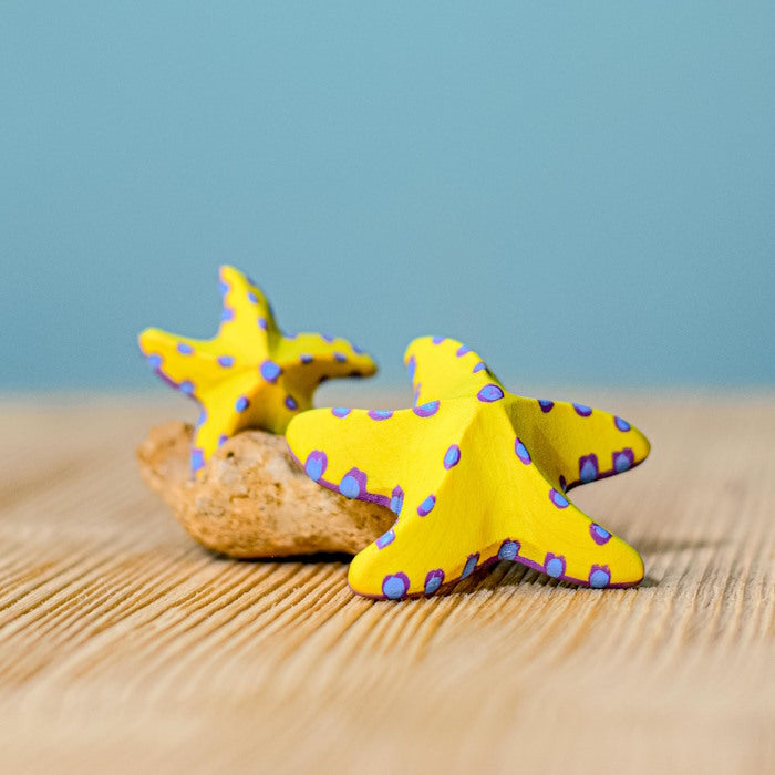 Bumbu Toys | Yellow Starfish Set of 2 at Milk Tooth Australia