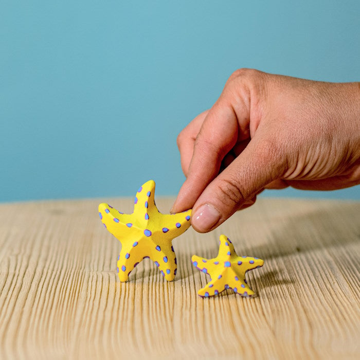 Bumbu Toys | Yellow Starfish Set of 2 at Milk Tooth Australia