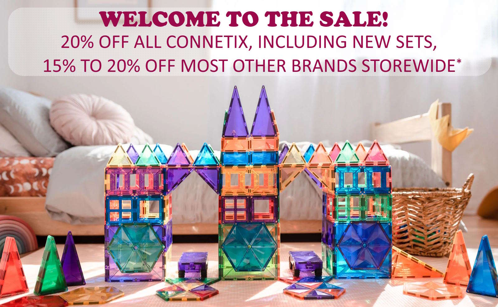 Connetix 20% off sale at Milk Tooth Australia, plus 15% to 20% off Olli Ella Maileg Bumbu Toys Grimm's Grapat Senger Bauspiel & more