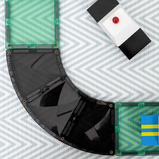 Connetix Tiles | 16 Piece Roads Ramps &amp; Intersections Pack at Milk Tooth Australia