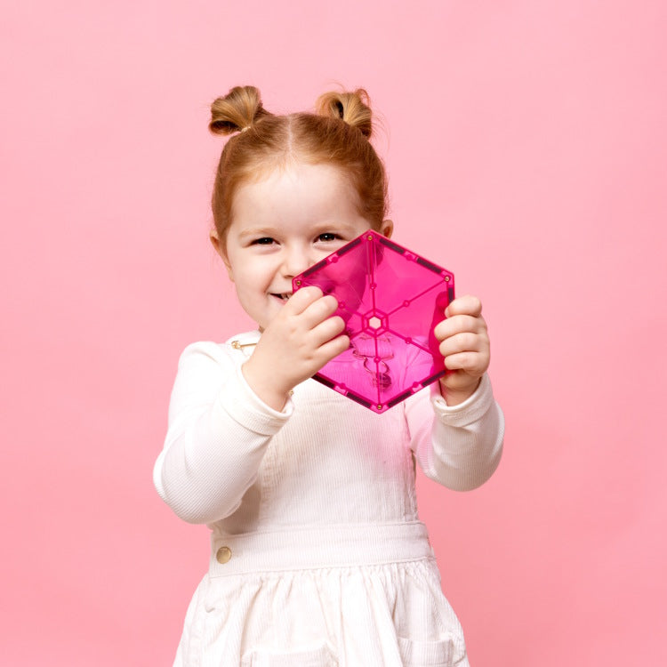 Connetix Tiles Charity Pack Pink 20 Pieces for breast cancer research at Milk Tooth Australia