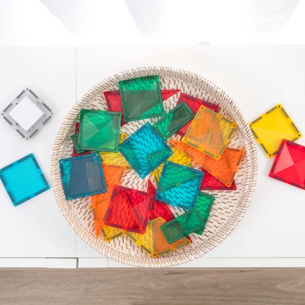 Connetix Tiles | 30 Piece Light Rocket Pack at Milk Tooth Australia