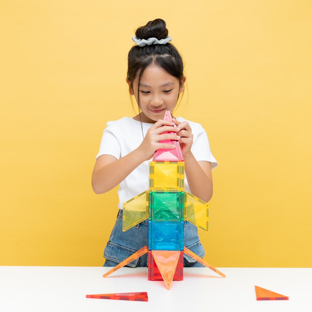 Connetix Tiles | 30 Piece Light Rocket Pack at Milk Tooth Australia