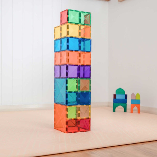 Connetix Tiles | 42 Piece Rainbow Square Expansion Pack PRE-ORDER at Milk Tooth