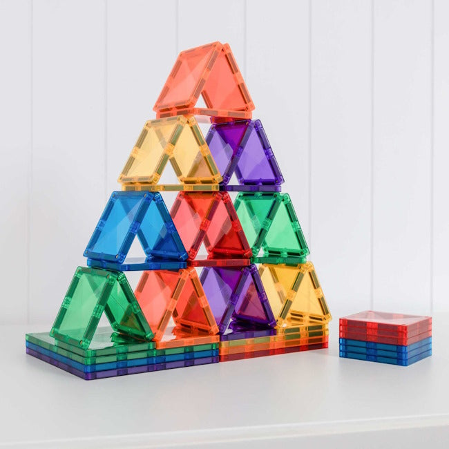 Connetix Tiles | 42 Piece Rainbow Square Expansion Pack PRE-ORDER at Milk Tooth