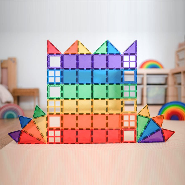 Connetix Tiles | 60 Piece Rainbow Starter Set PRE-ORDER at Milk Tooth