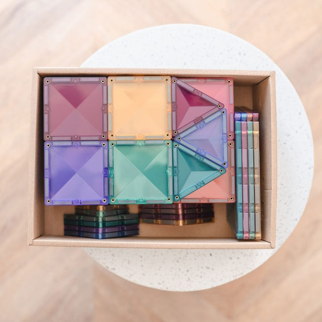 Connetix Tiles | 64 Piece Pastel Starter Set at Milk Tooth Australia