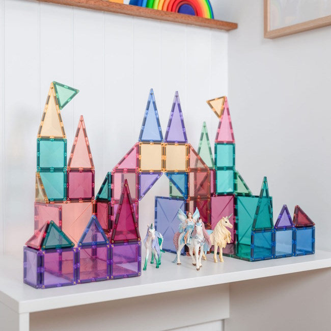 Connetix Tiles | 64 Piece Pastel Starter Set at Milk Tooth Australia