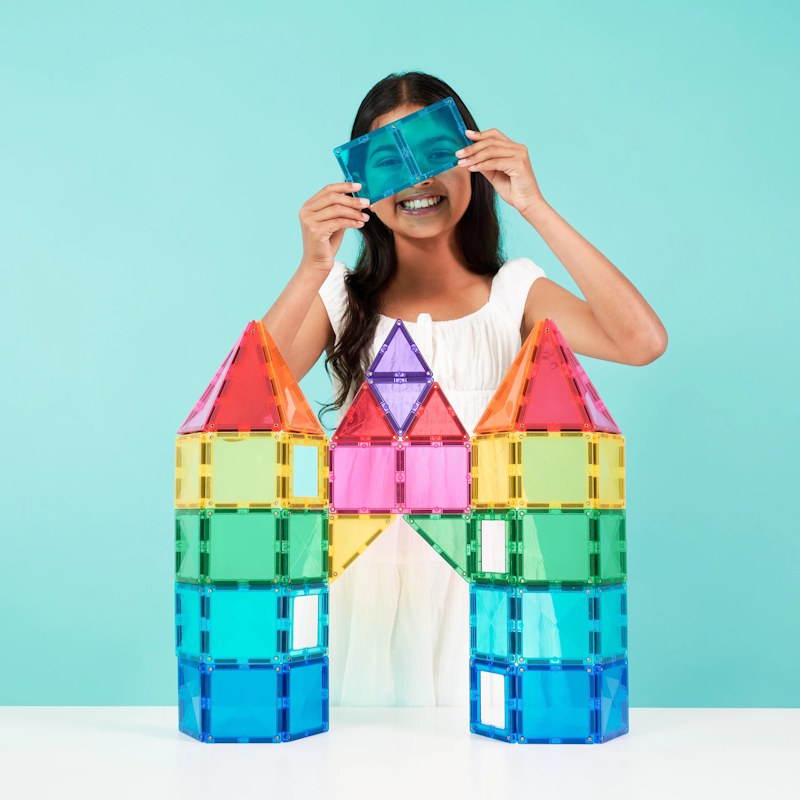 Connetix Tiles | 104 Piece Bright Creative Pack at Milk Tooth Australia