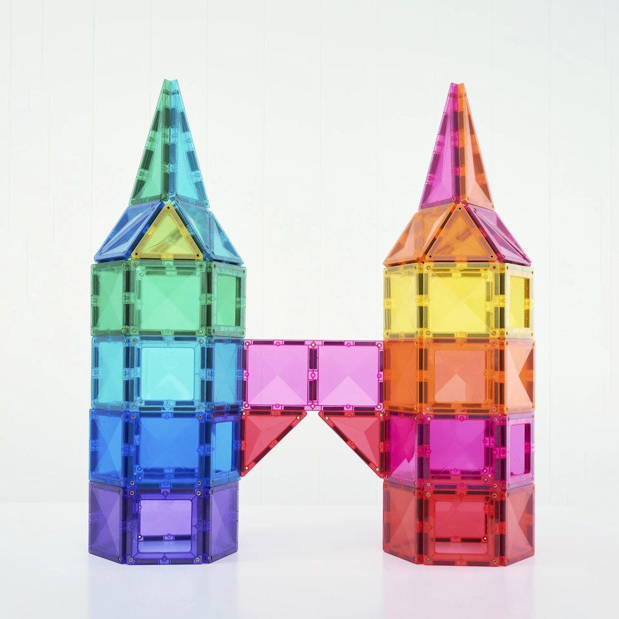Connetix Tiles | 104 Piece Bright Creative Pack at Milk Tooth Australia