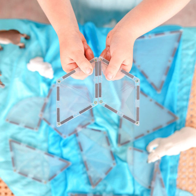 Connetix Tiles | 24 Piece Clear Shape Expansion Pack at Milk Tooth Australia