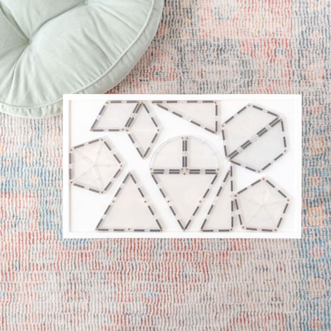 Connetix Tiles | 24 Piece Clear Shape Expansion Pack at Milk Tooth Australia