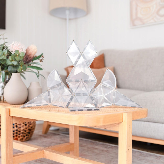 Connetix Tiles | 24 Piece Clear Shape Expansion Pack at Milk Tooth Australia