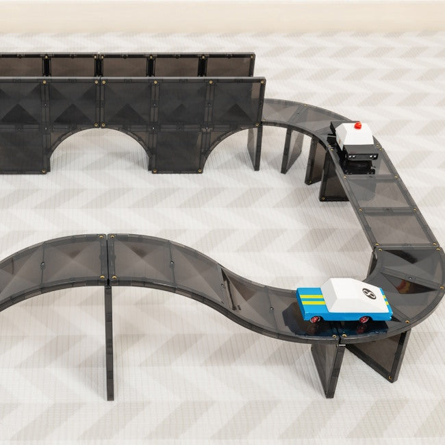 Connetix Tiles | 48 Piece Creative Roads Pack at Milk Tooth Australia