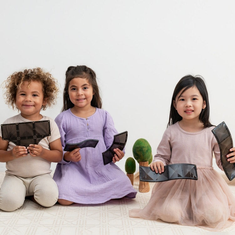 Connetix Tiles | 48 Piece Creative Roads Pack at Milk Tooth Australia