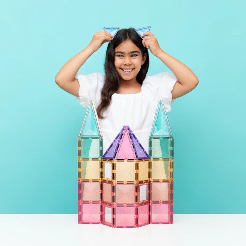 Connetix Tiles 104 Piece Pastel Creative Pack at Milk Tooth Australia