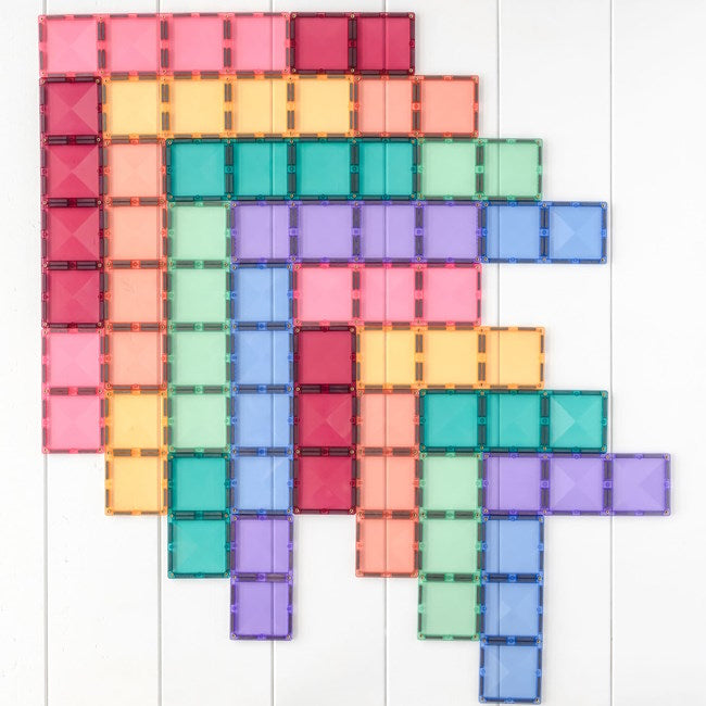 Connetix Tiles | 24 Piece Pastel Rectangle Pack at Milk Tooth Australia