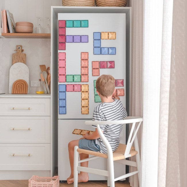 Connetix Tiles | 24 Piece Pastel Rectangle Pack at Milk Tooth Australia