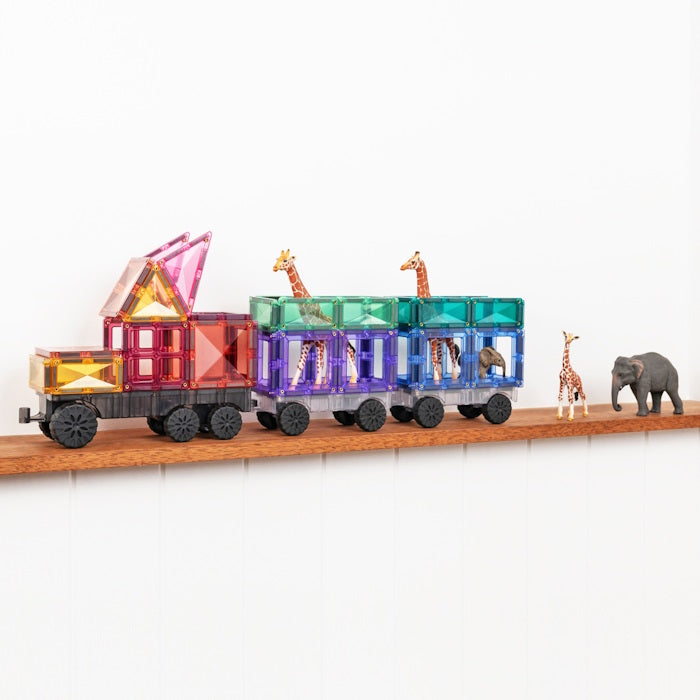 Connetix Tiles | 50 Piece Pastel Transport Pack at Milk Tooth Australia