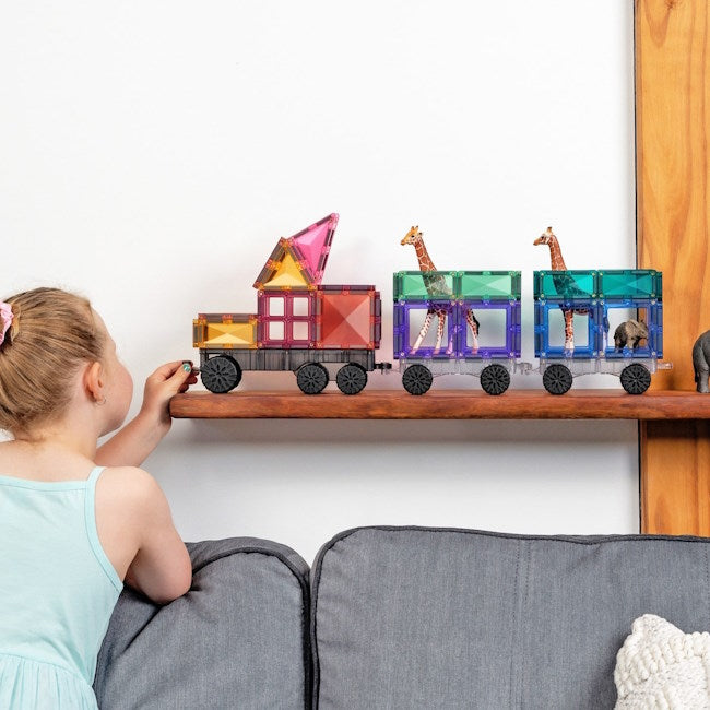Connetix Tiles | 50 Piece Pastel Transport Pack at Milk Tooth Australia