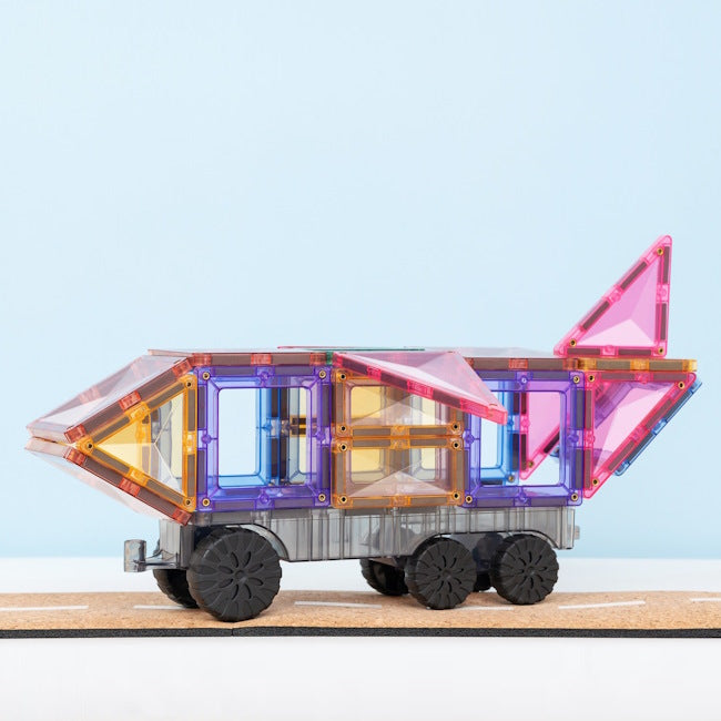 Connetix Tiles | 50 Piece Pastel Transport Pack at Milk Tooth Australia