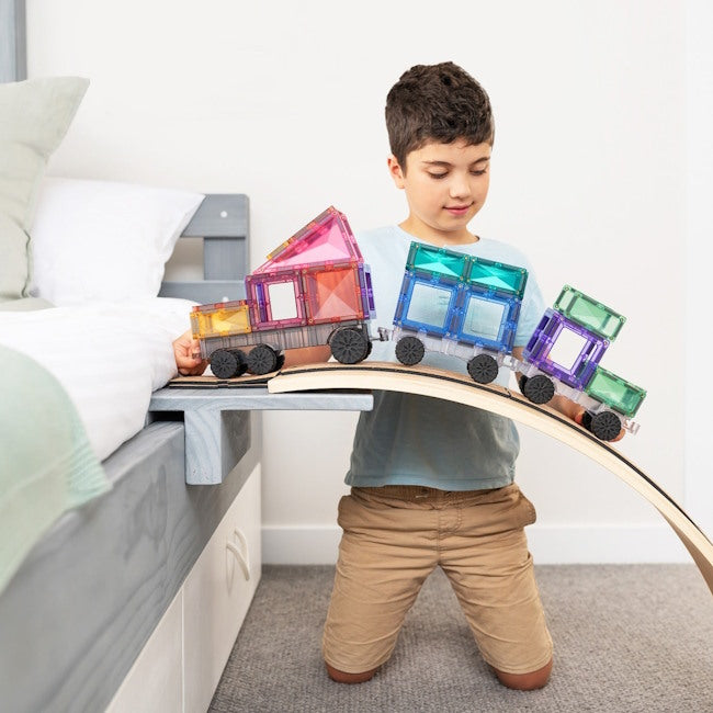 Connetix Tiles | 50 Piece Pastel Transport Pack at Milk Tooth Australia