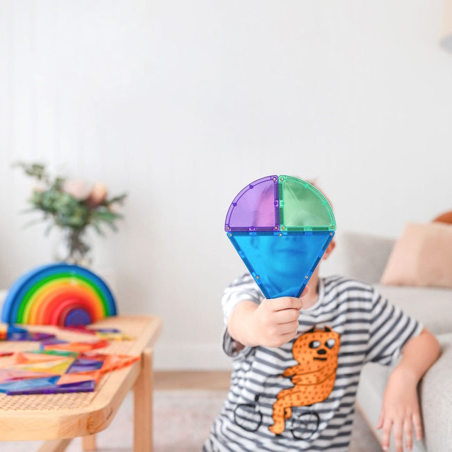 Connetix Tiles | 36 Piece Rainbow Shape Expansion Pack at Milk Tooth Australia