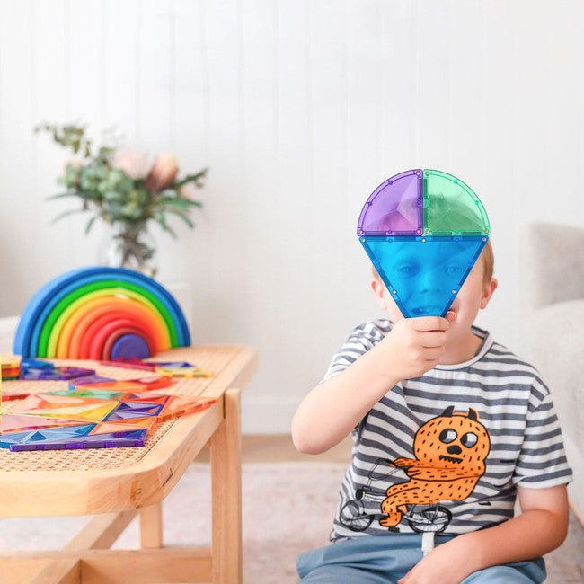 Connetix Tiles | 36 Piece Rainbow Shape Expansion Pack at Milk Tooth Australia