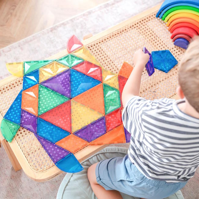 Connetix Tiles | 36 Piece Rainbow Shape Expansion Pack at Milk Tooth Australia