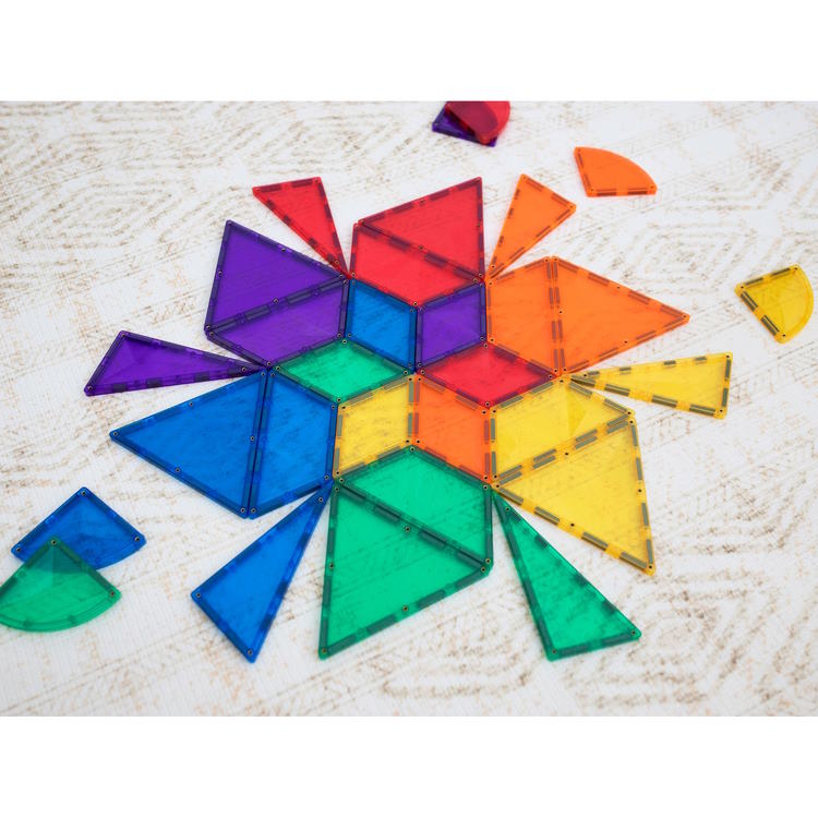 Connetix Tiles | 36 Piece Rainbow Shape Expansion Pack at Milk Tooth Australia