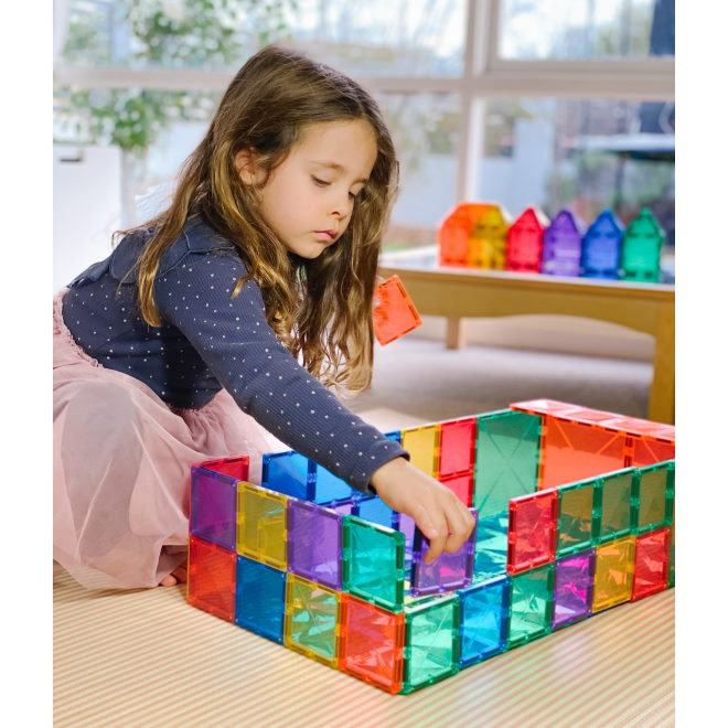 Connetix Tiles | Magnetic Building Tiles | 40 Piece Expansion Pack