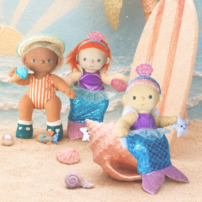 Dinkum Dolls by Olli Ella Mermaid Outfit Set at Milk Tooth Australia
