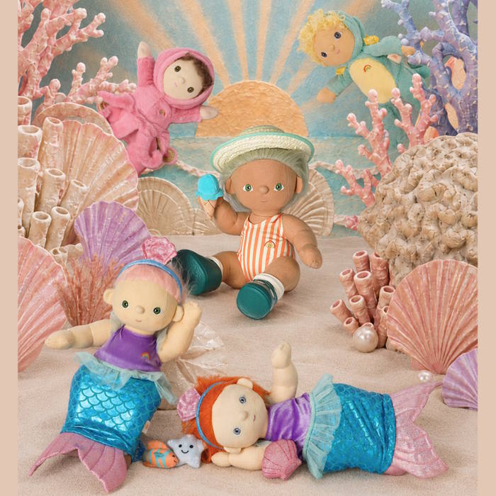 Dinkum Dolls by Olli Ella Boardwalk Beach Outfit Set at Milk Tooth Australia