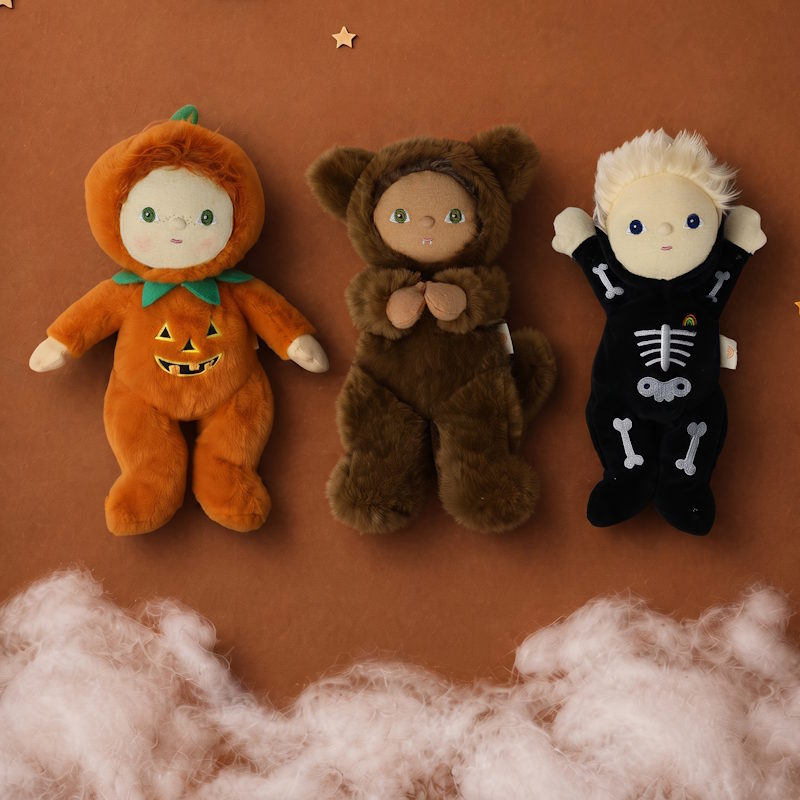 Dinkum Dolls by Olli Ella | Dinky Jules Jack-O'-Lantern at Milk Tooth Australia