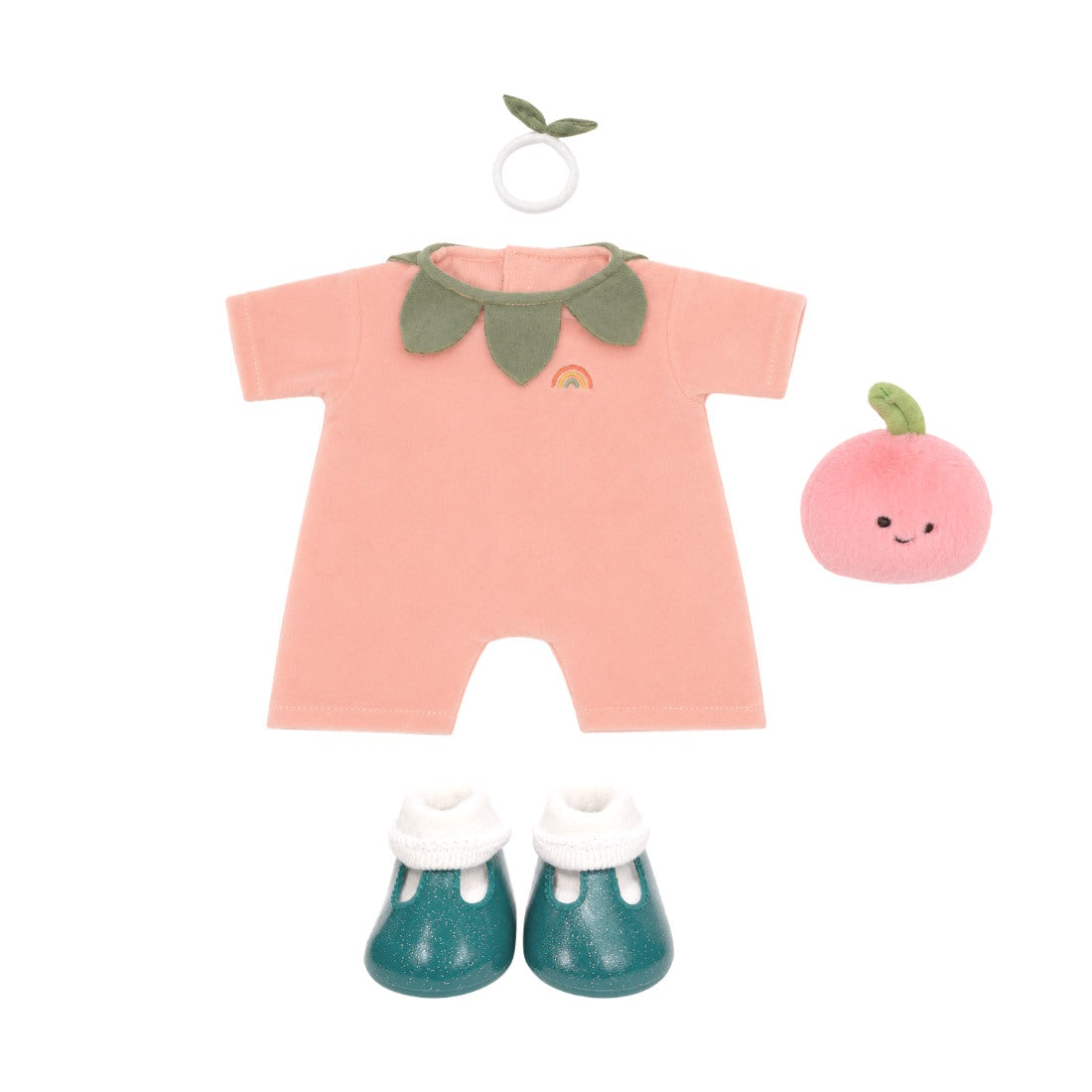 Dinkum Dolls by Olli Ella | Peach Outfit Set
