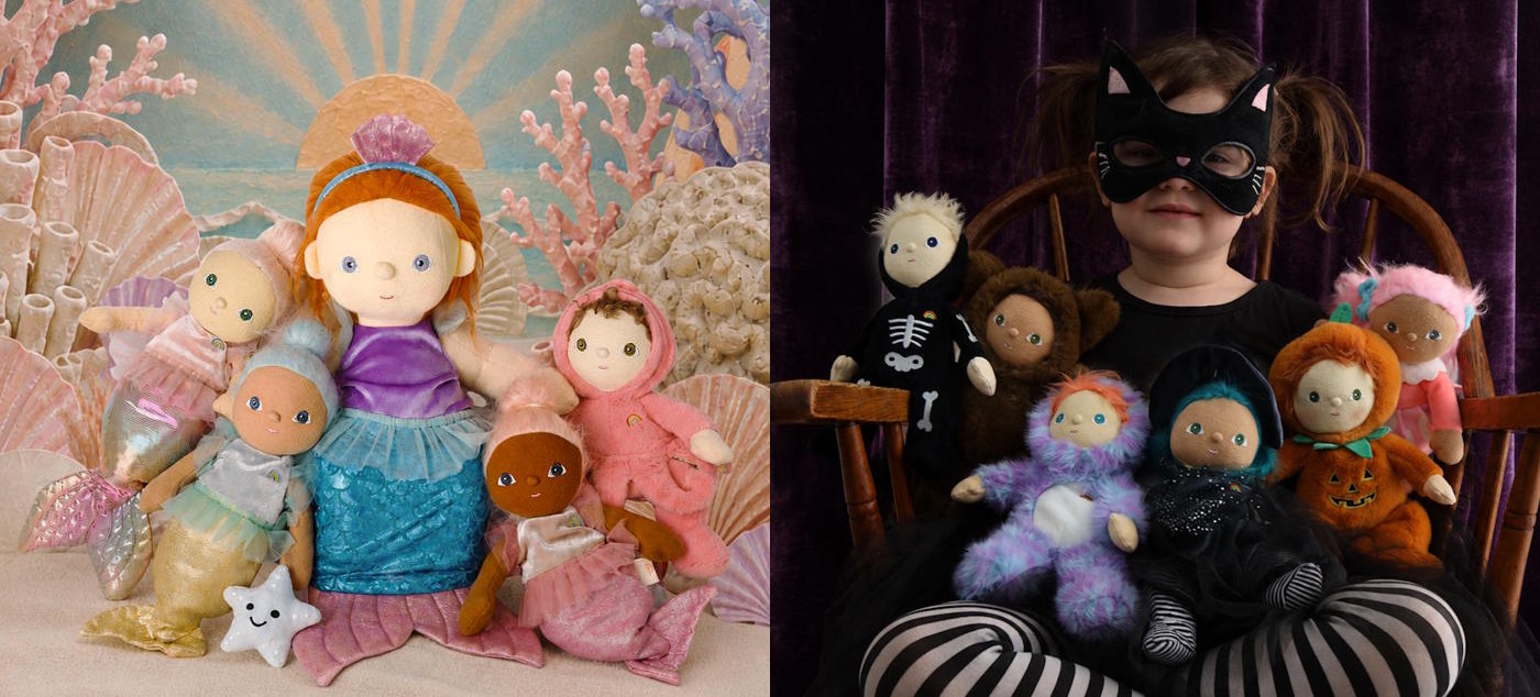 Dinkum Dolls by Olli Ella Seashell Shores Boo Bunch Halloween at Milk Tooth Australia