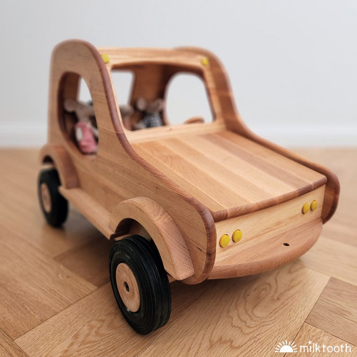 Drewart Car wooden toy copyright at Milk Tooth Australia
